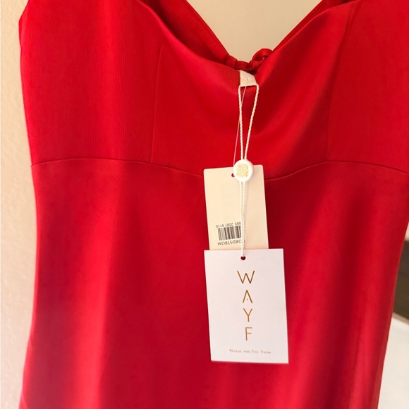 Ways Strapless Corset Midi Scarlet Dress - Picture 4 of 6